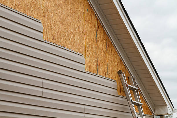 Professional Siding Contractor technician working in Castalia, OH